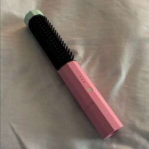 Pink and Mint Hair Straightening Brush